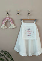 Keten Puset Örtüsü Oval Model Lila/Pembe