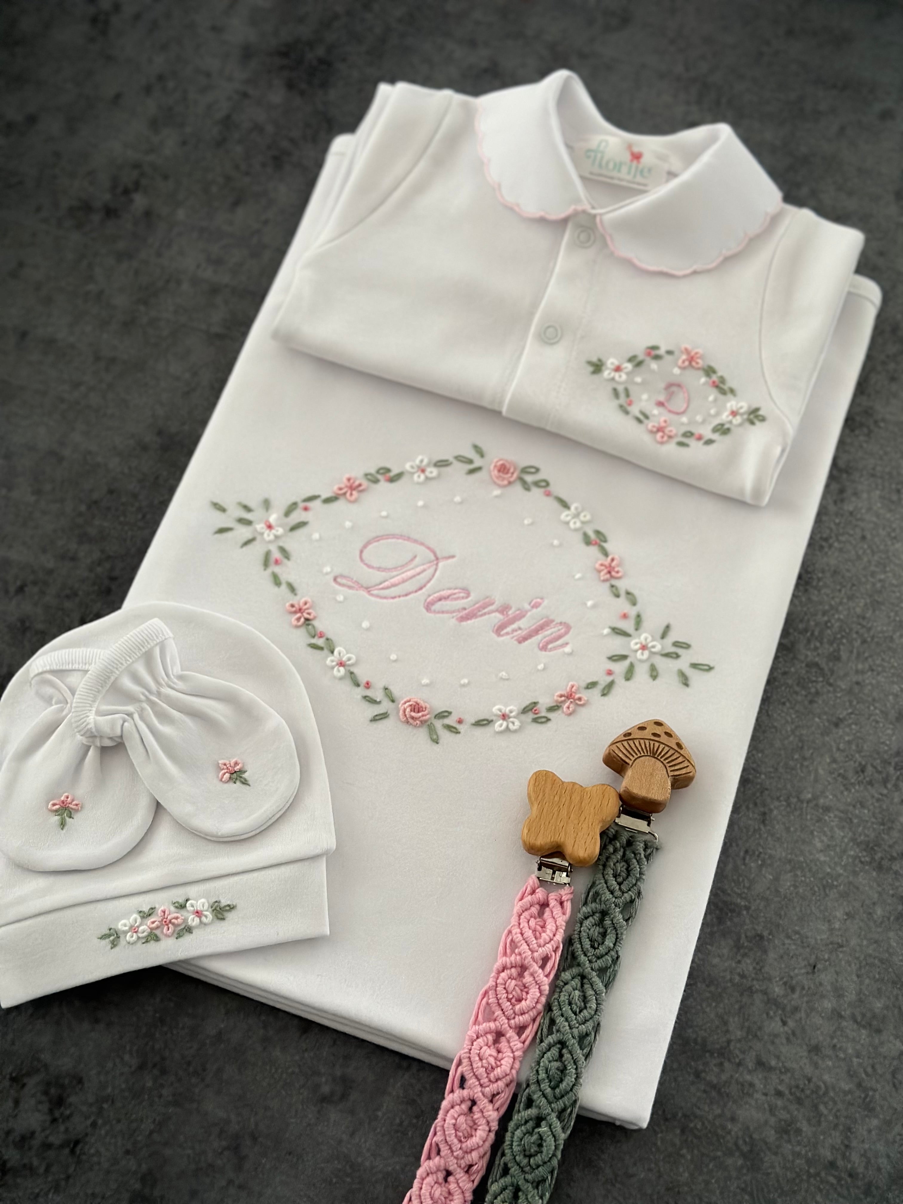 Lily Serisi Hastane Çıkışı Seti Pembe