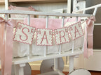 Personalized Machine Embroidered Baby Banner | Pennant | Door Decoration