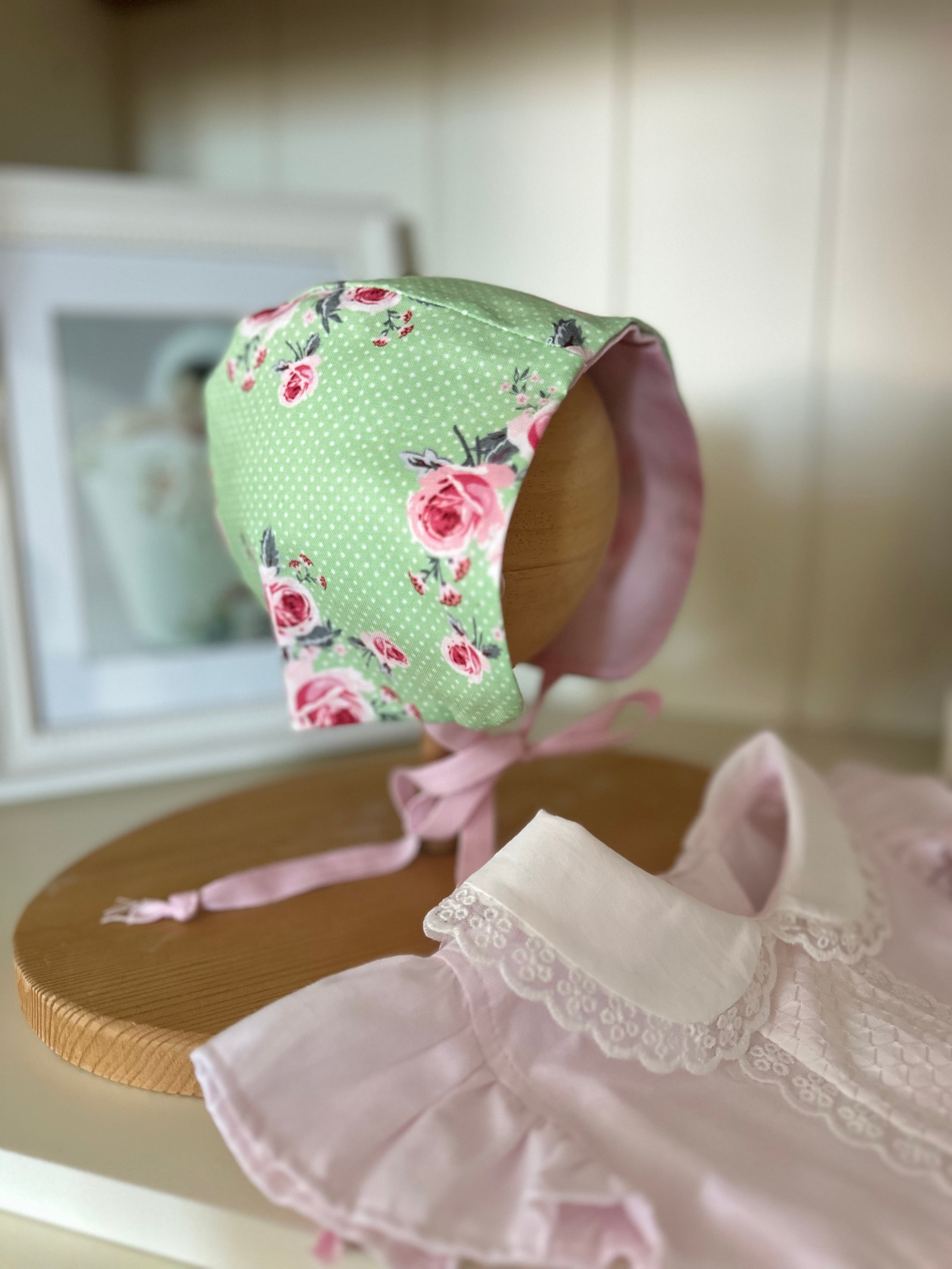 Desenli Yazlık Bebek Bonnet Şapka