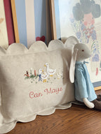 Duckling Keten Dilimli Bebek Yastığı