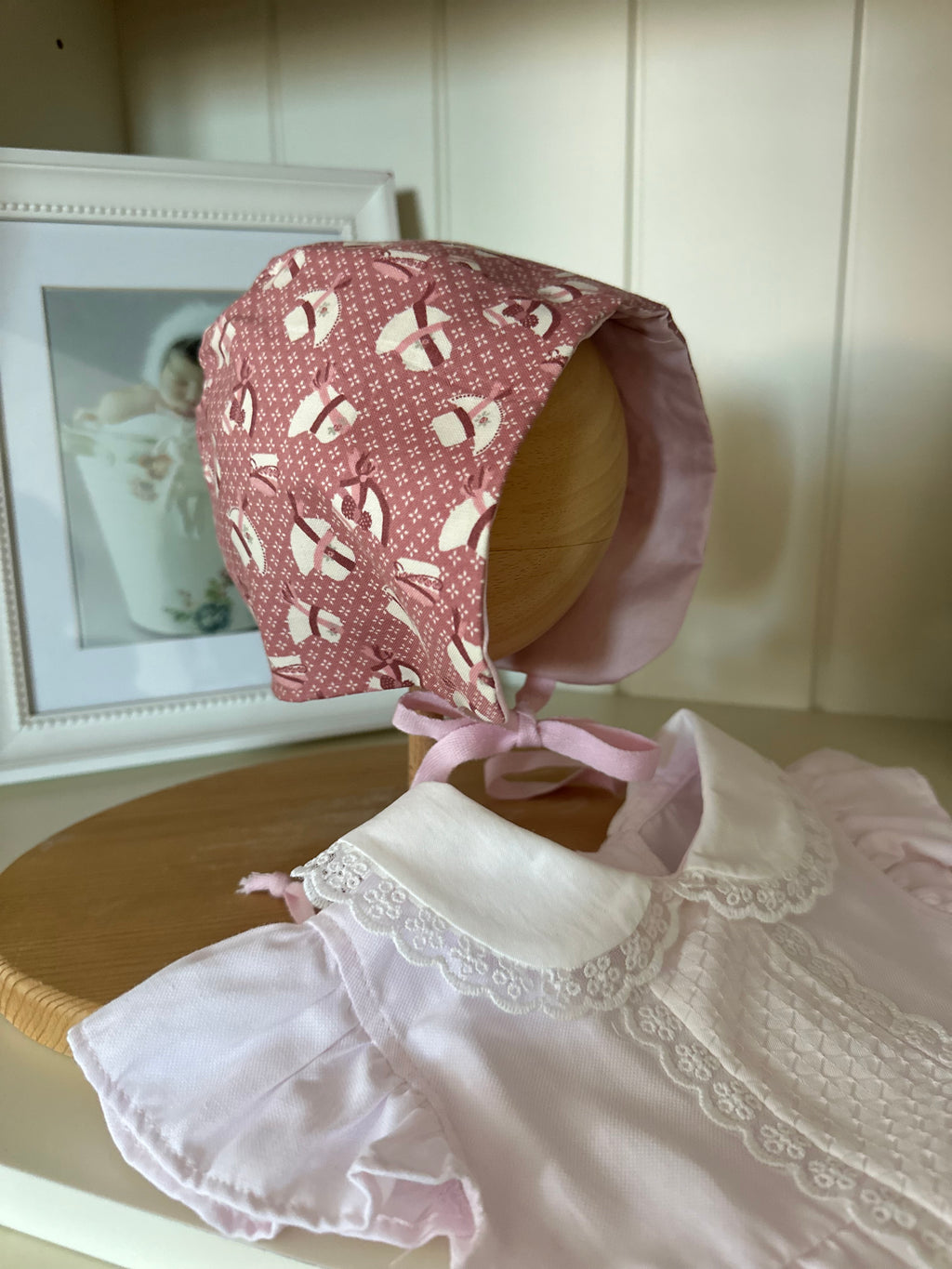 Desenli Yazlık Bebek Bonnet Şapka