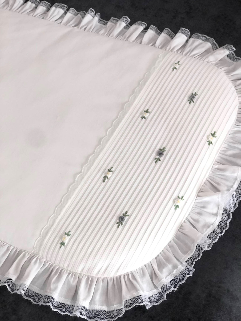 El İşi İşlemeli Şerit Detaylı Alt Açma & Portbebe