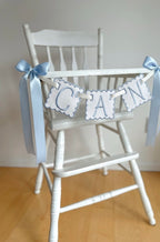 Personalized Machine Embroidered Baby Banner | Pennant | Door Decoration