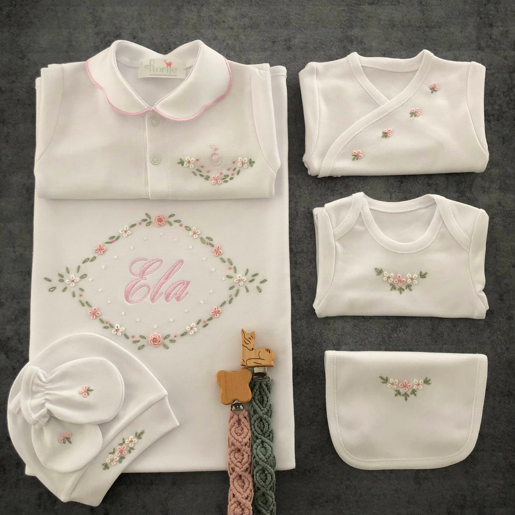 Lily Serisi Hastane Çıkışı Seti Pembe