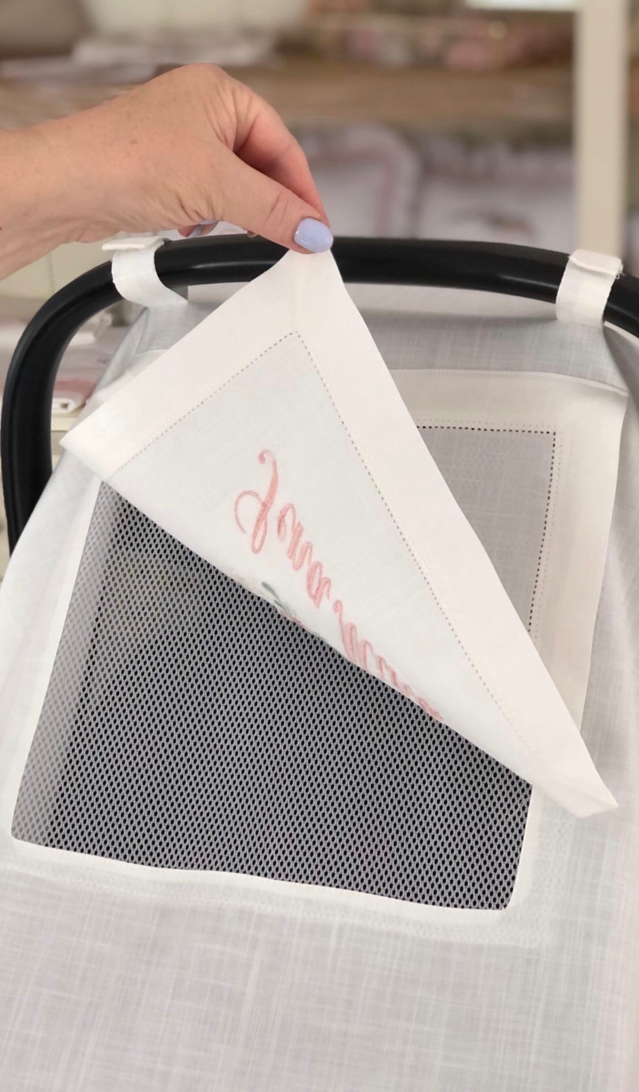 Keten Puset Örtüsü Ortanca Pembeli