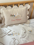 Duckling Keten Dilimli Bebek Yastığı