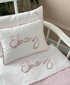 El Nakışı İsim İşlemeli Pike Takımı