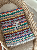 El Örgüsü Renkli Bebek Battaniyesi