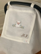 Keten Puset Örtüsü Kuzu Bej