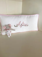 Personalized Rococo Embroidered Baby Pillow