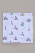 Peter Rabbit Serisi Çok Amaçlı Bebek Müslin Örtüsü Mavi