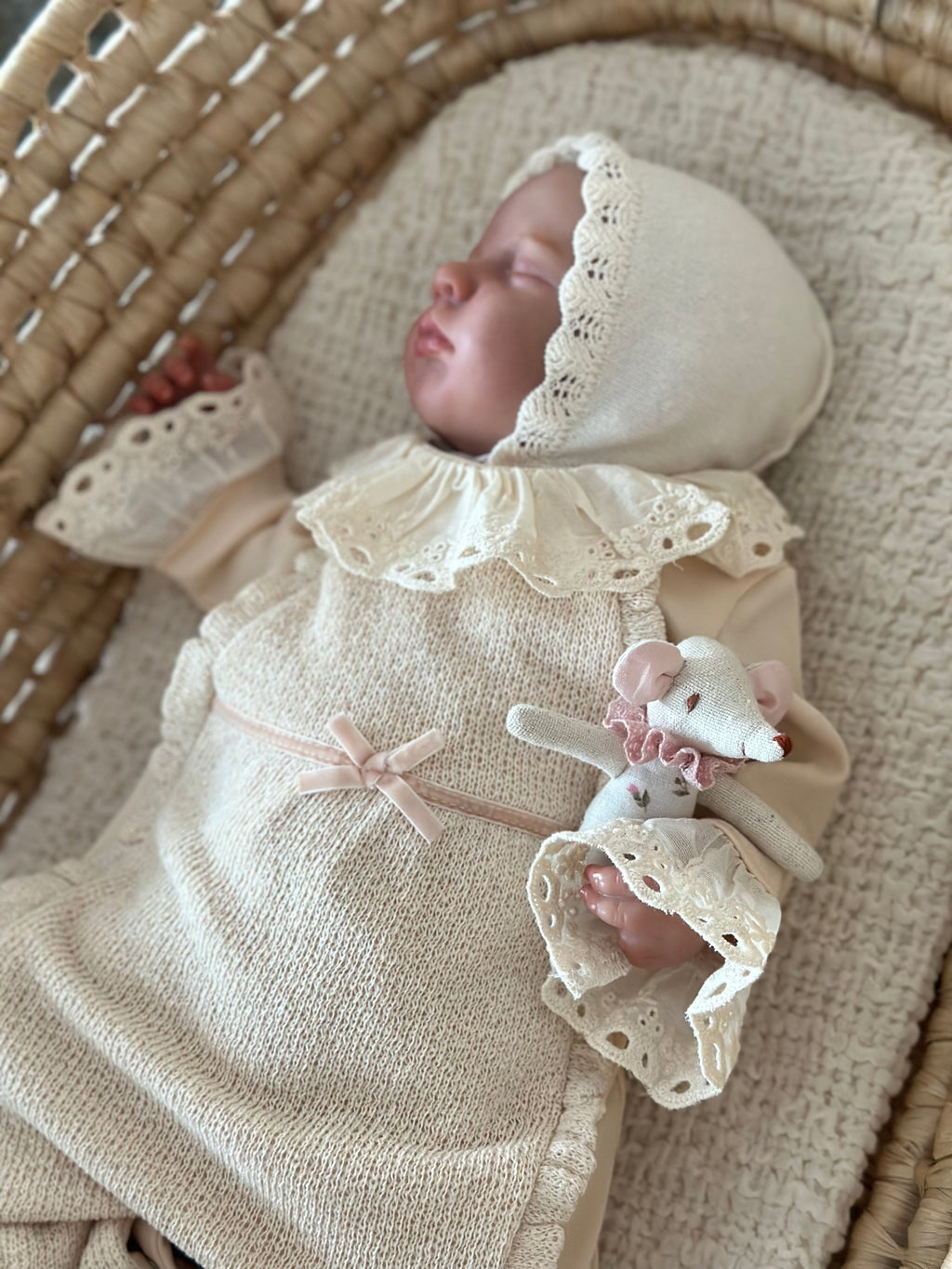 Somon Fisto Detaylı Kız Bebek Tulumu