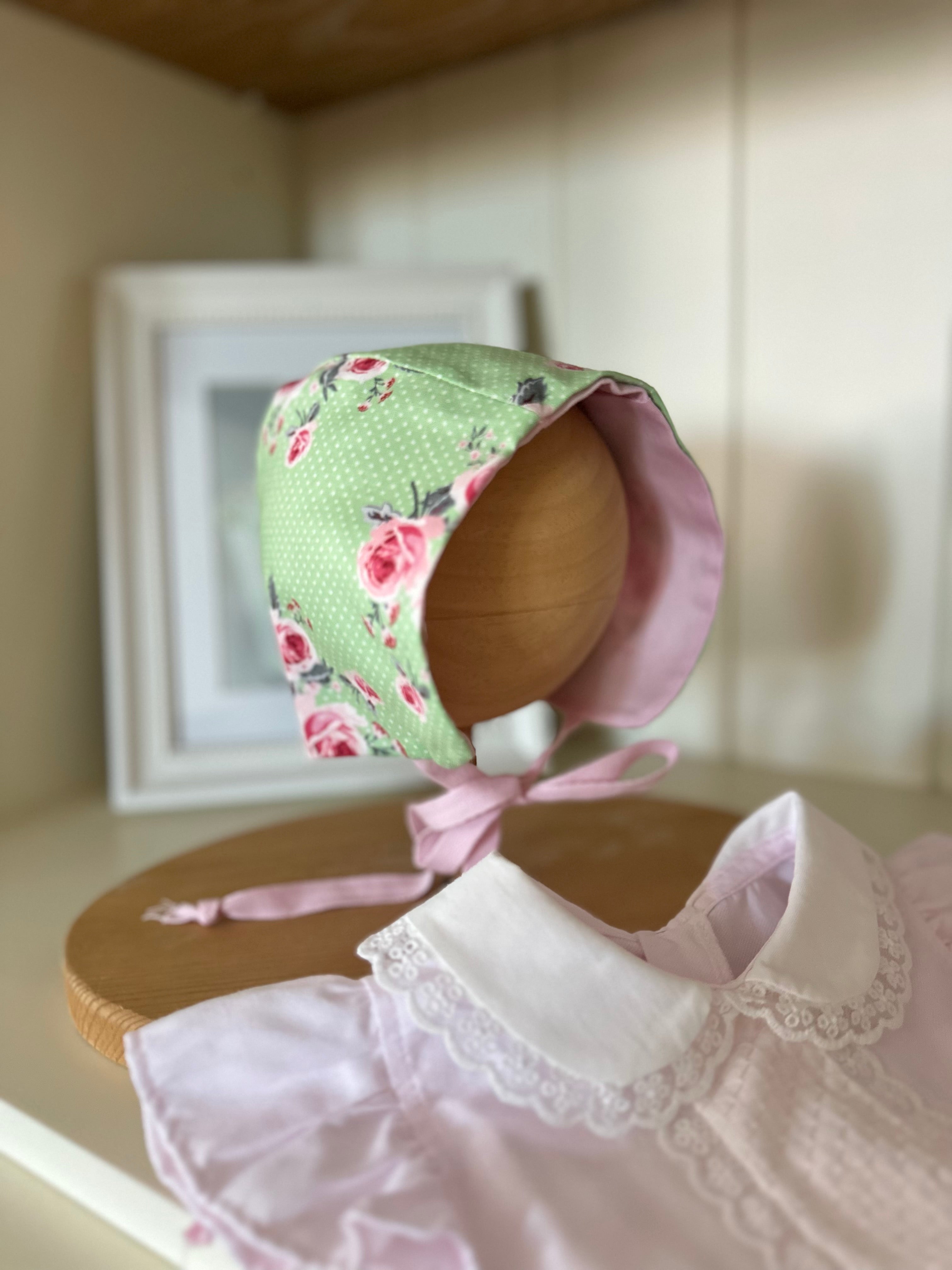 Desenli Yazlık Bebek Bonnet Şapka