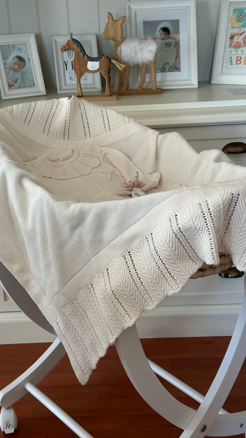 Pure 5 Parça Triko Yenidoğan Bebek Seti – Krem