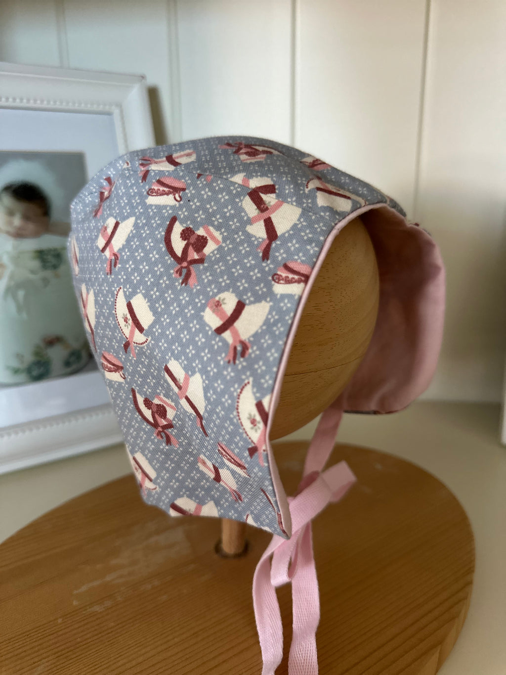 Desenli Yazlık Bebek Bonnet Şapka