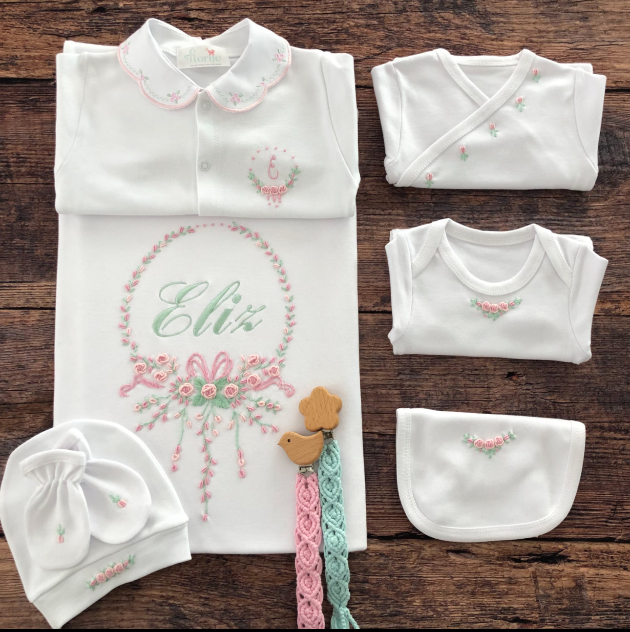 Drop Model Hospital Discharge Set - Pink &amp; Mint
