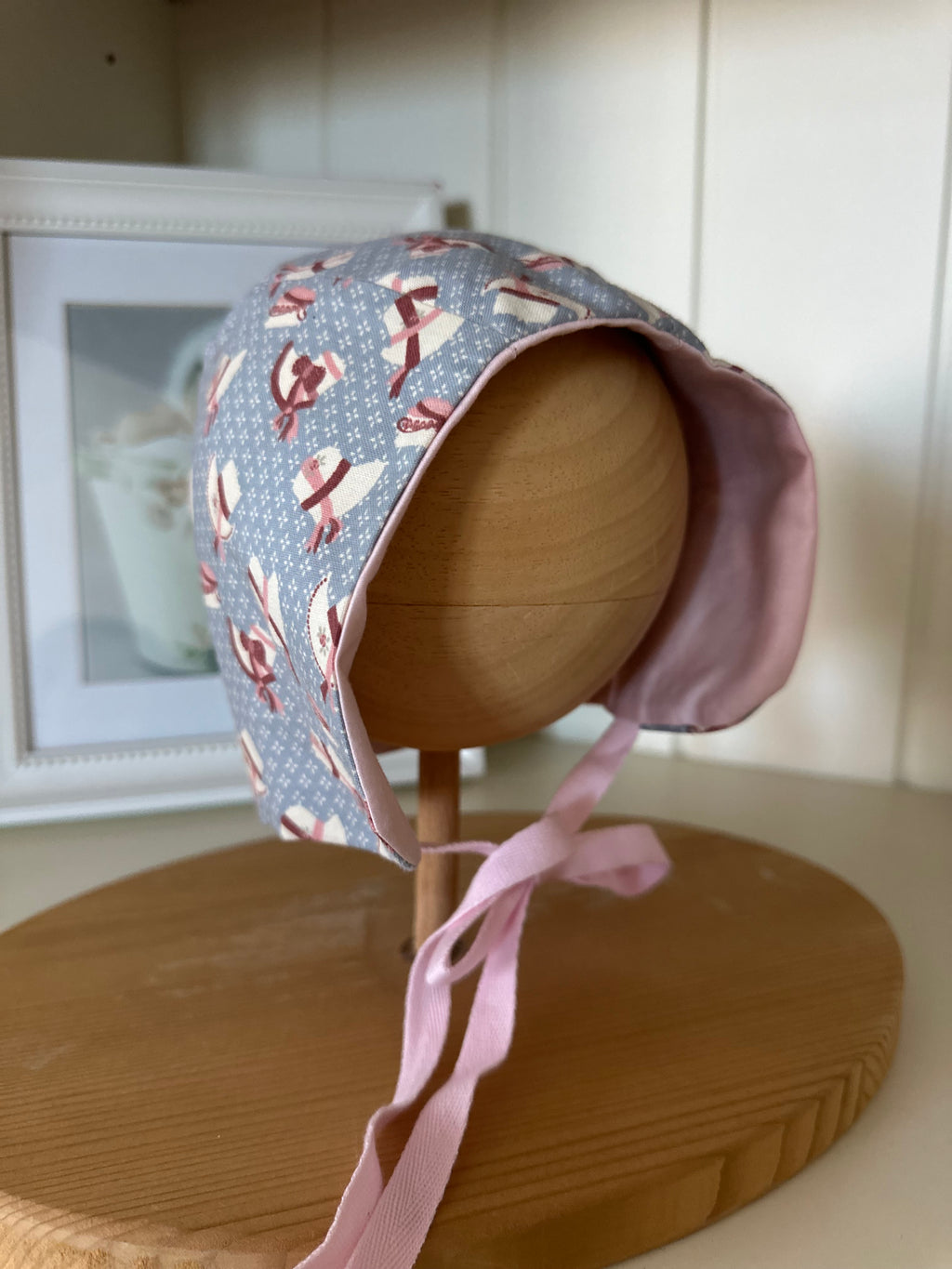Desenli Yazlık Bebek Bonnet Şapka