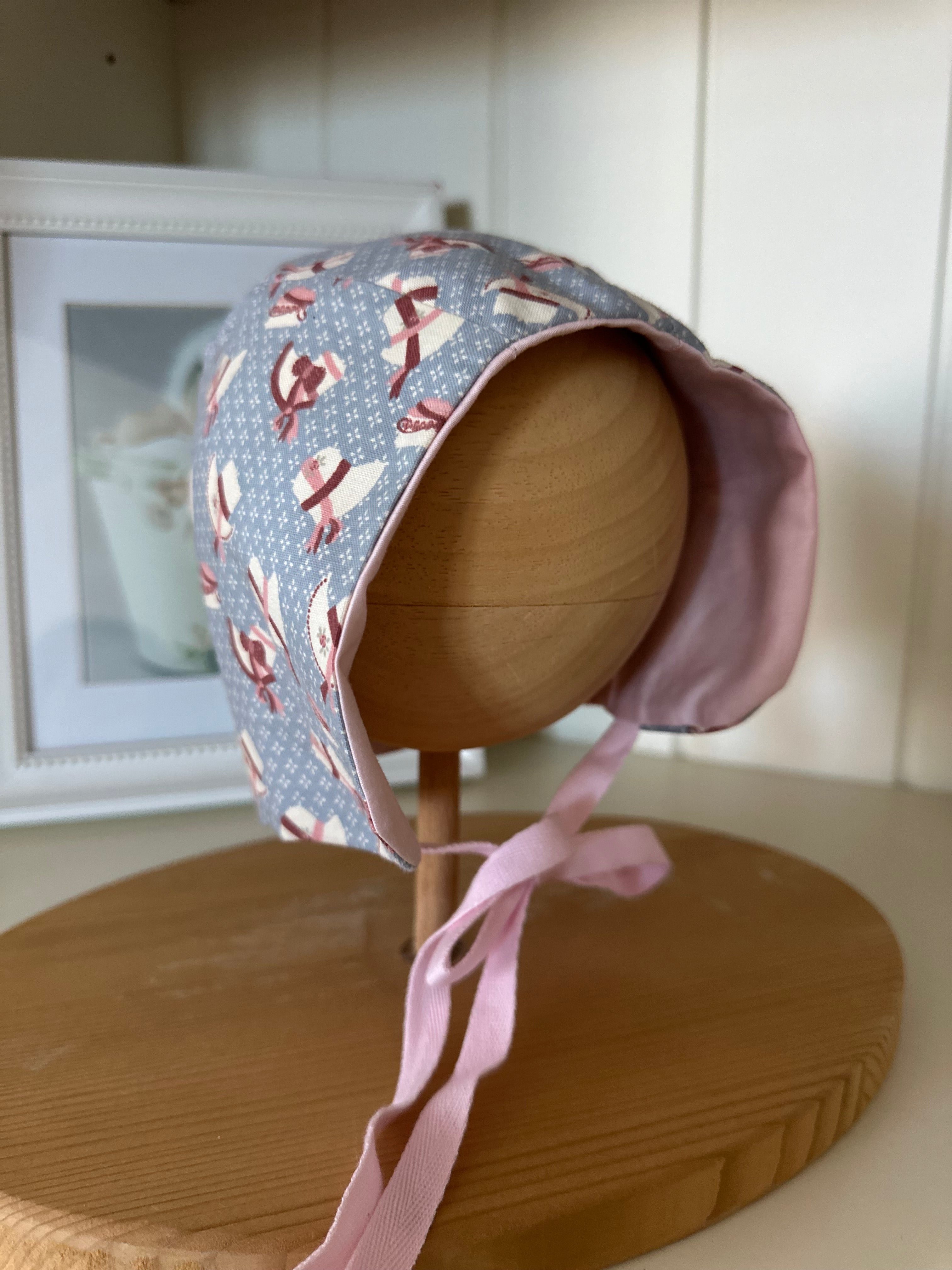 Desenli Yazlık Bebek Bonnet Şapka