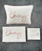 El Nakışı İsim İşlemeli Pike Takımı