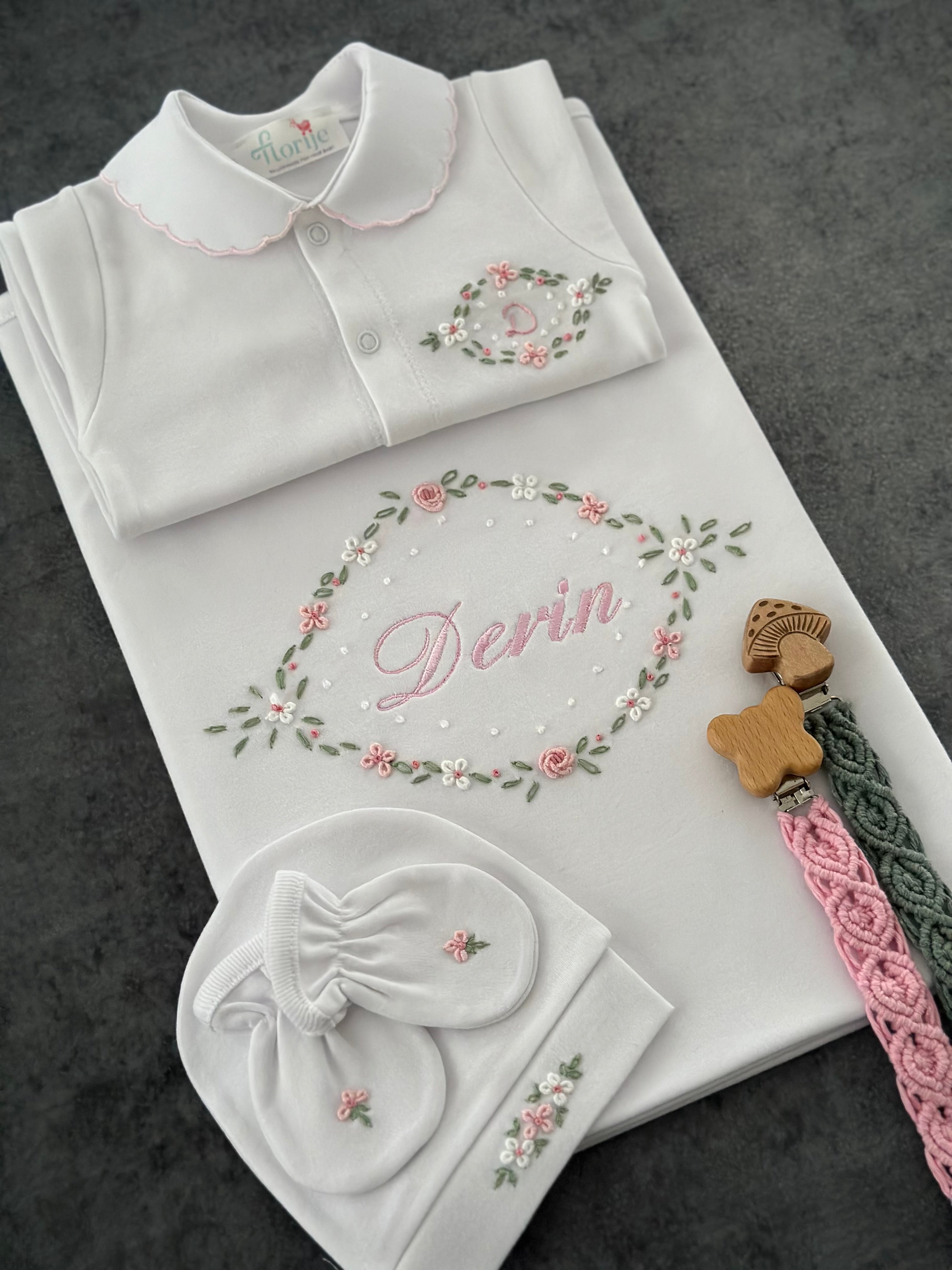 Lily Serisi Hastane Çıkışı Seti Pembe