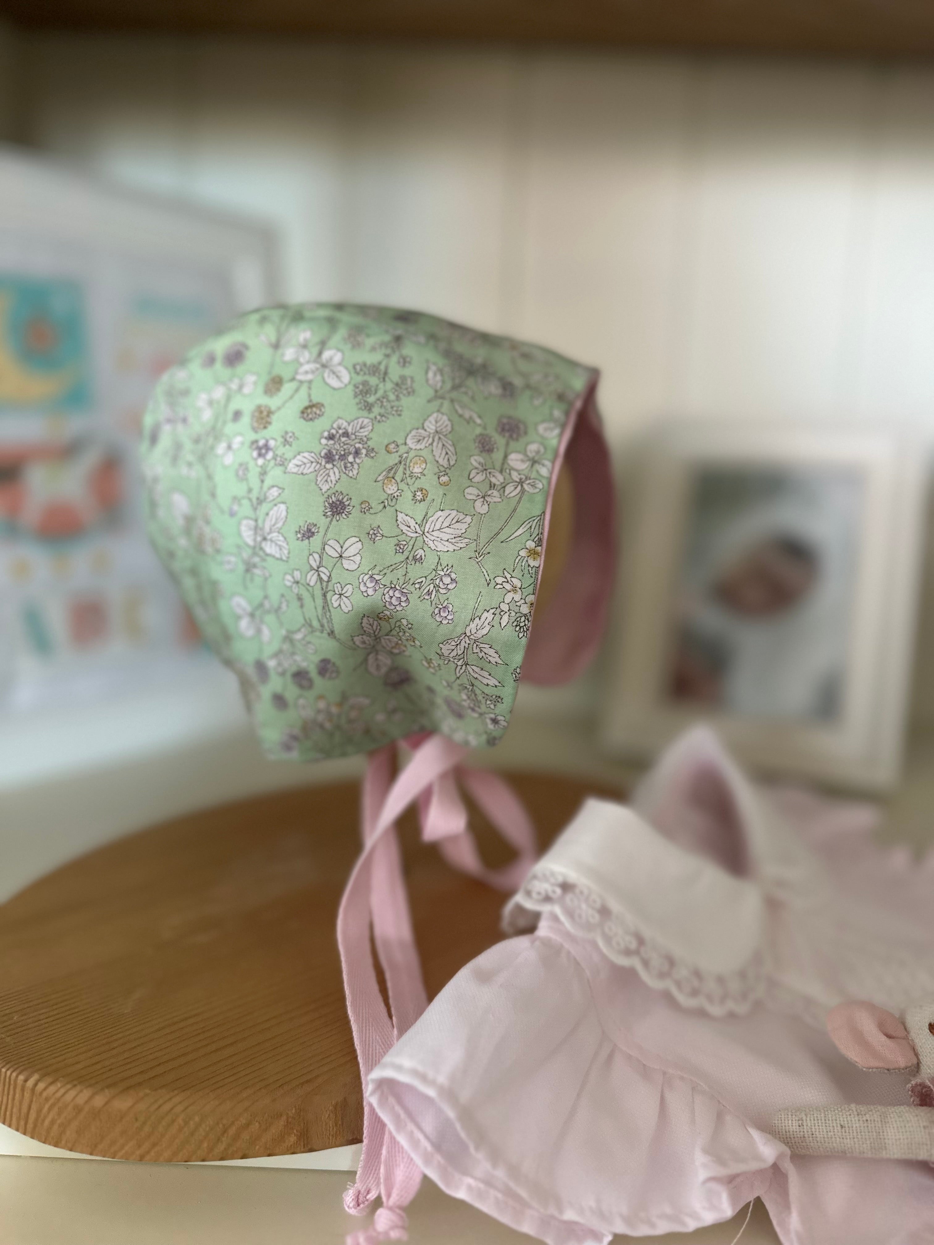 Desenli Yazlık Bebek Bonnet Şapka