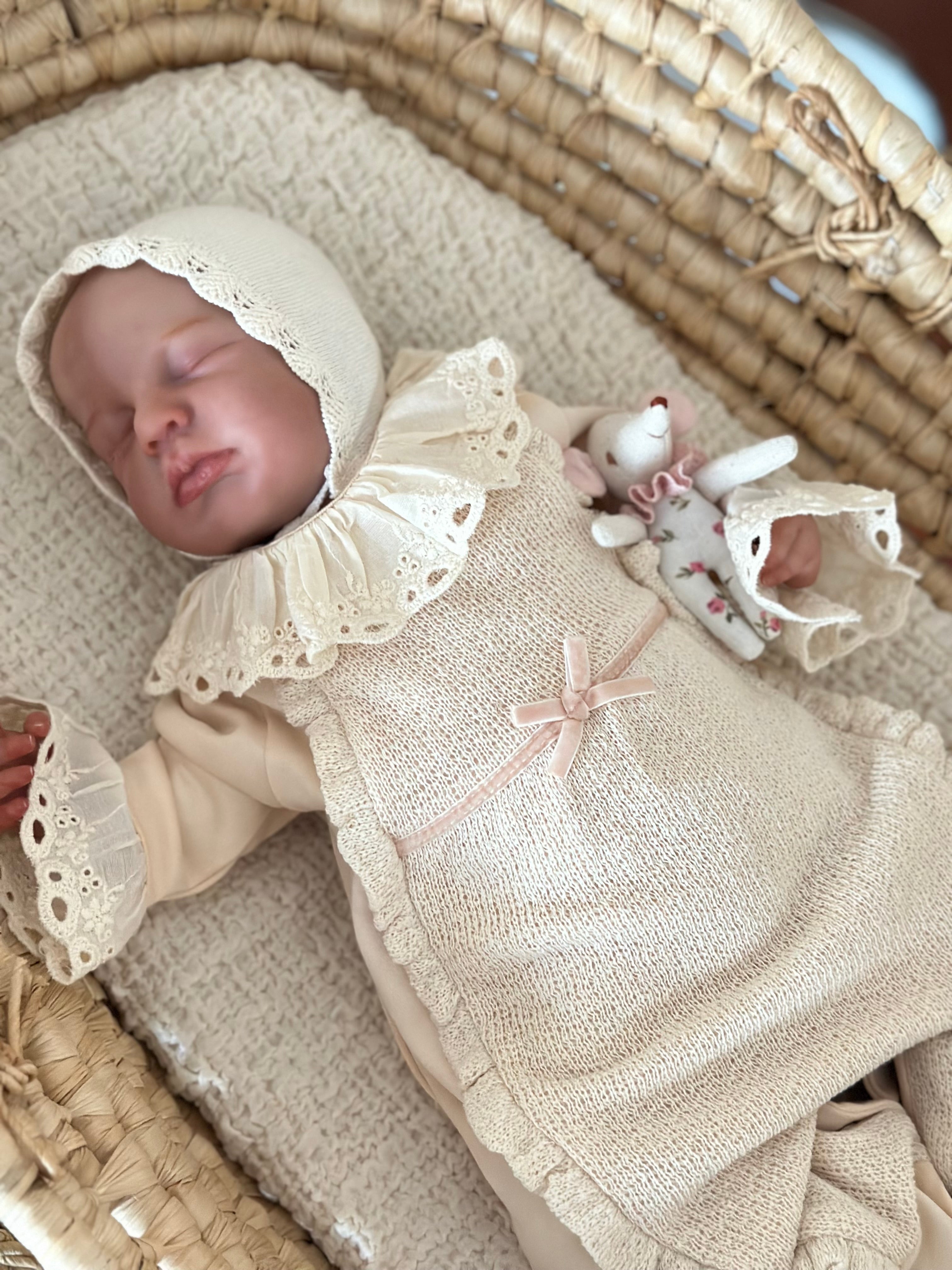 Somon Fisto Detaylı Kız Bebek Tulumu