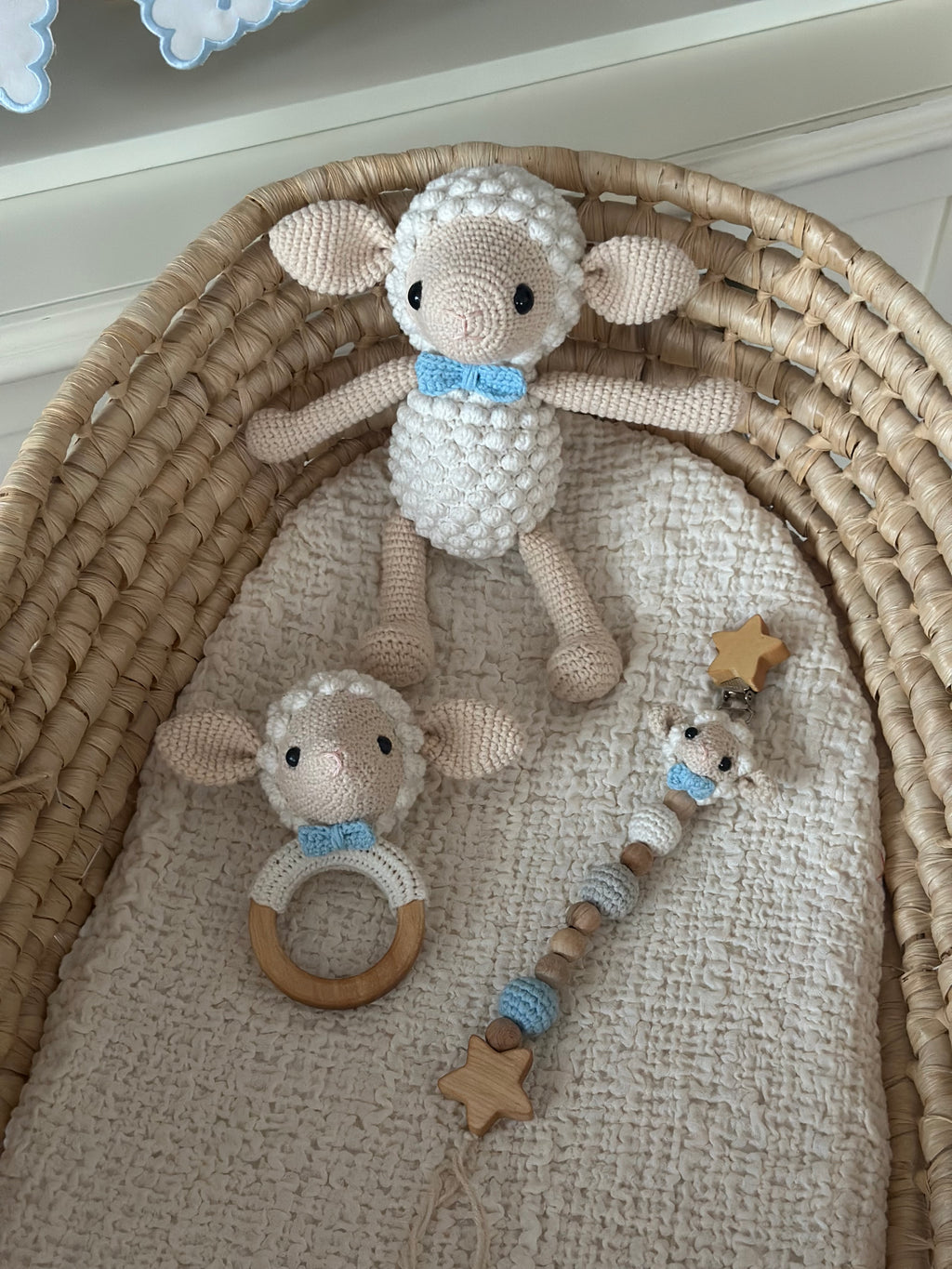 Amigurumi Lamb Model Baby Set – 3 Pieces