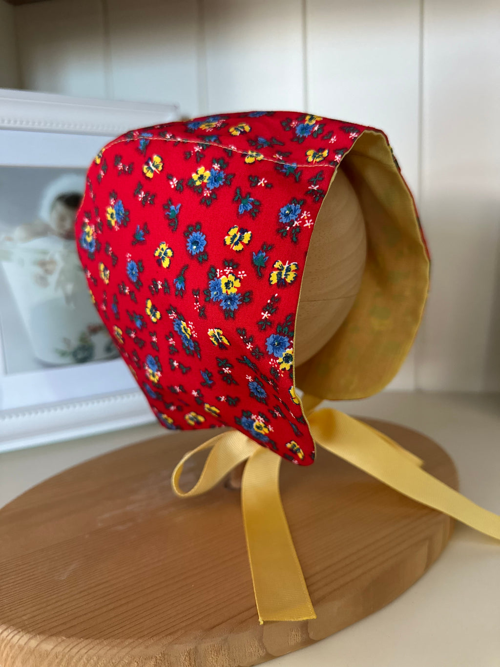 Desenli Yazlık Bebek Bonnet Şapka