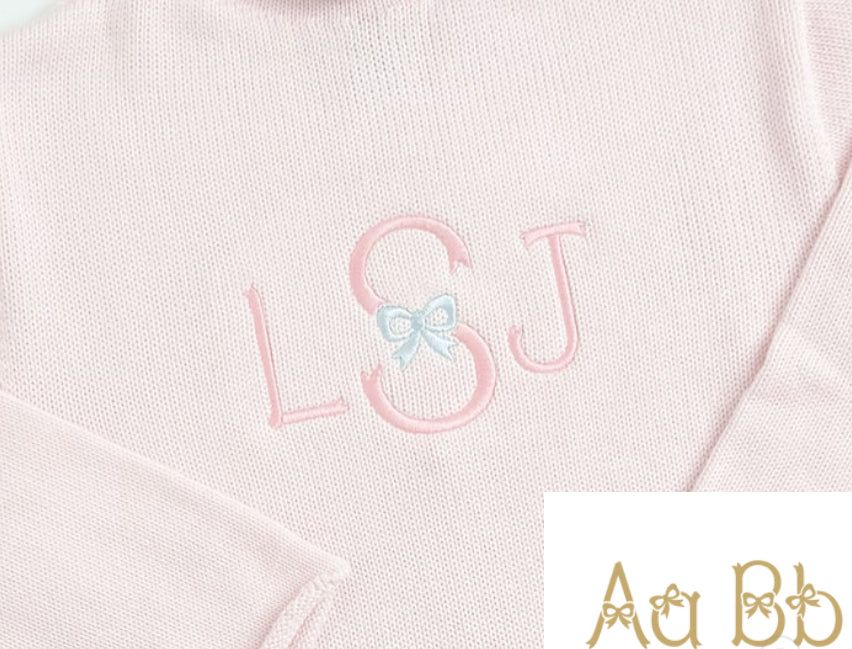 Fiyonklu Harfler Dekoratif Bebek Yastığı