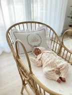 Dusty Pink Knitted Baby Girl Romper Set 3 Pieces