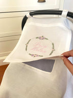 Keten Puset Örtüsü Oval Model Lila/Pembe