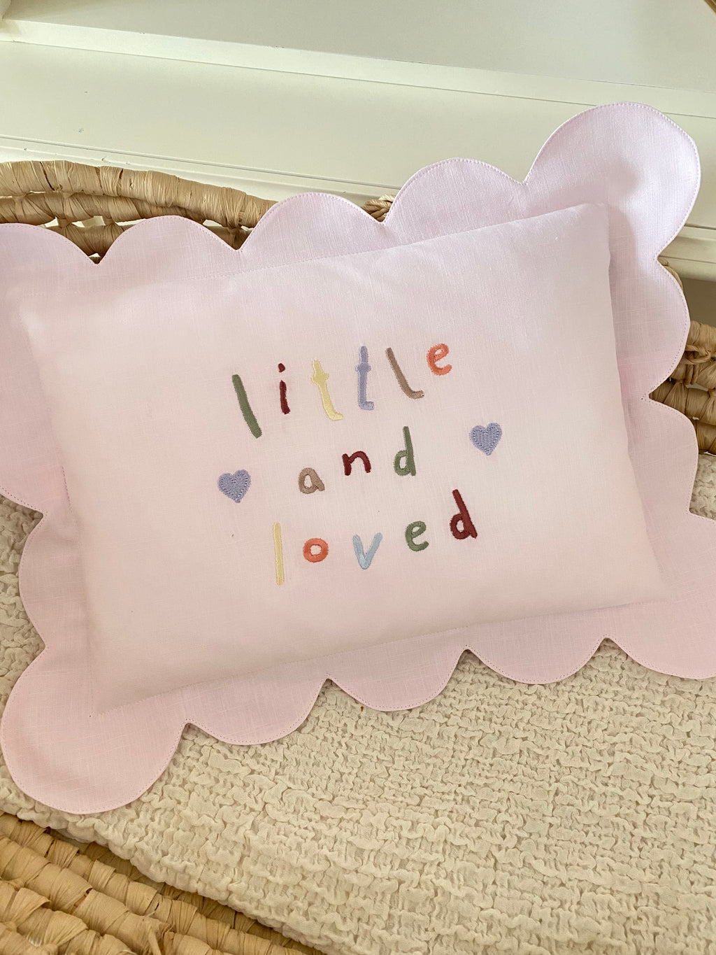 Bow Letters Decorative Baby Pillow