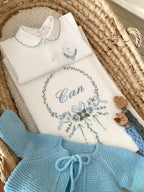 Damla Modeli Hastane Çıkışı Seti Mavi