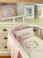 Personalized Rococo Embroidered Baby Pillow