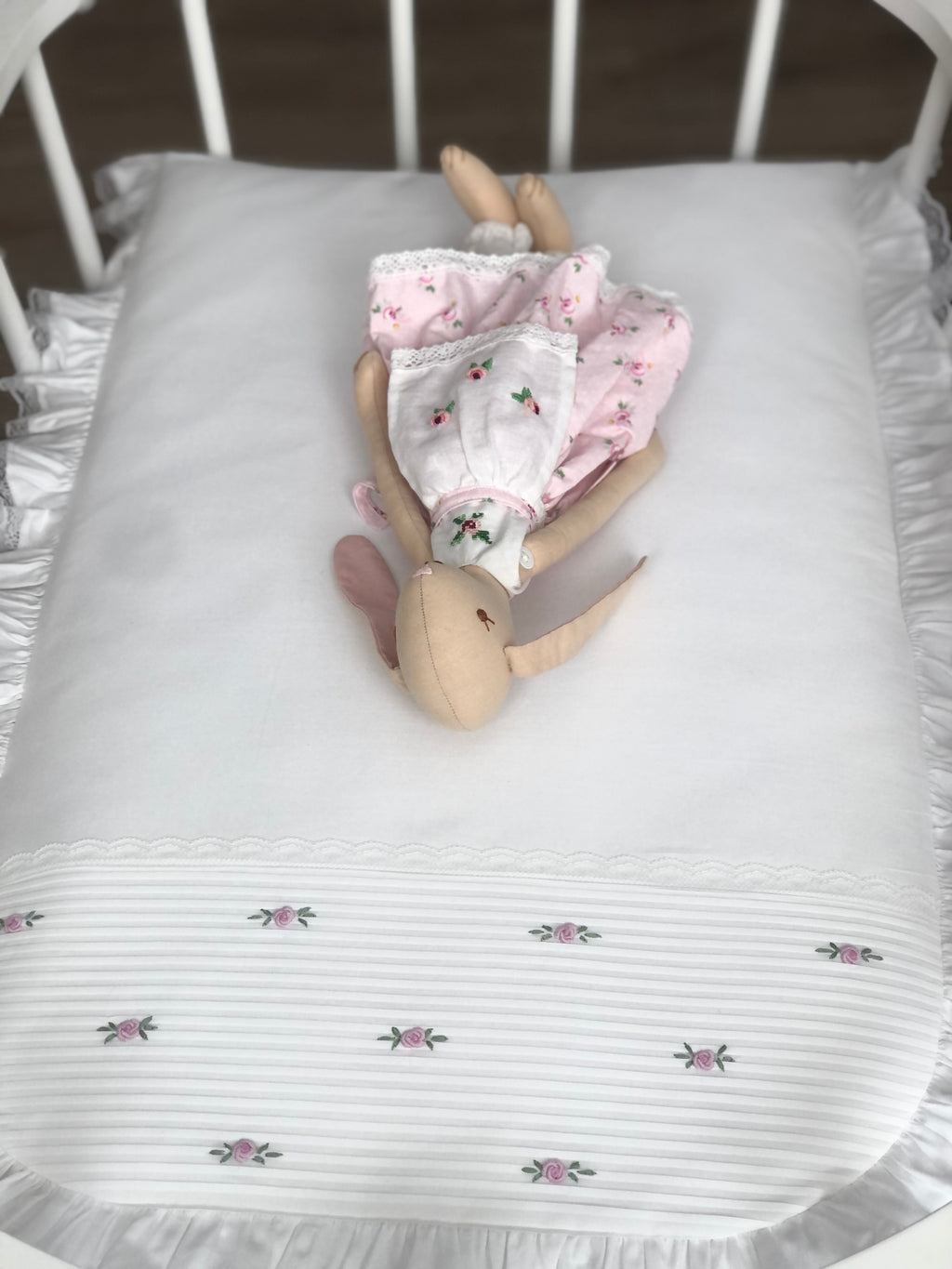 El İşi İşlemeli Şerit Detaylı Alt Açma & Portbebe