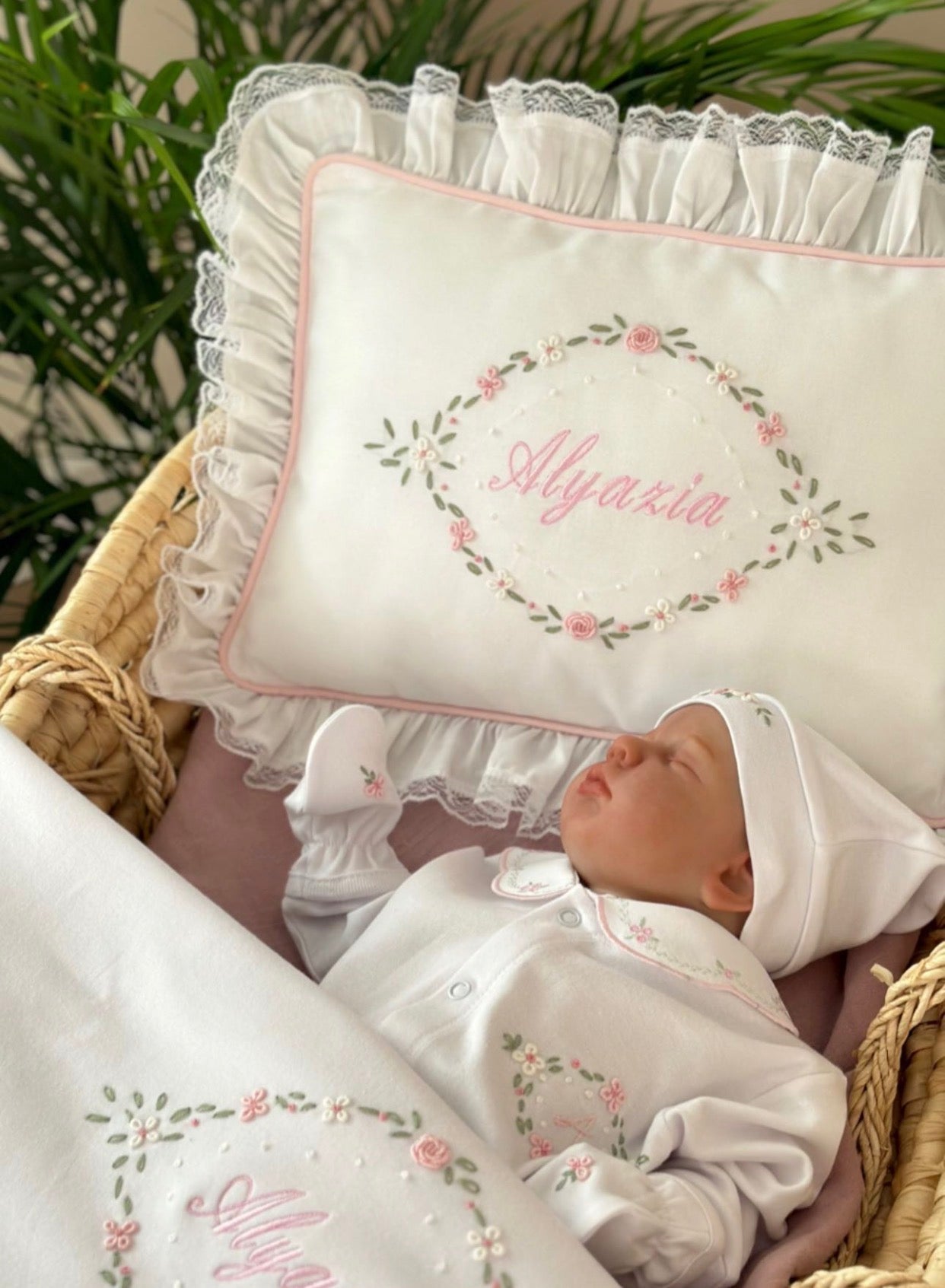 Lily Model Decorative Baby Pillow - Pink