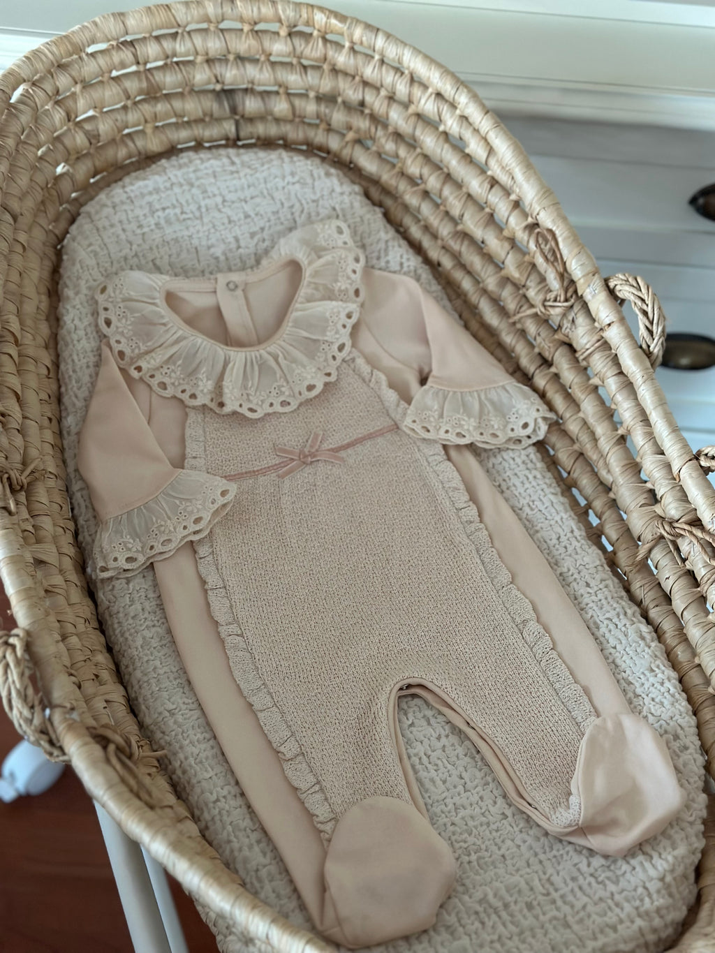 Somon Fisto Detaylı Kız Bebek Tulumu