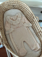 Somon Fisto Detaylı Kız Bebek Tulumu