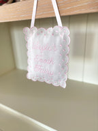 Personalized Linen Tooth Fairy Door Pillow | Tooth Fairy Pillow