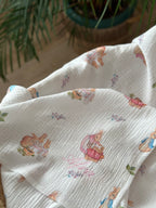 Peter Rabbit Serisi Çok Amaçlı Bebek Müslin Örtüsü Pembe