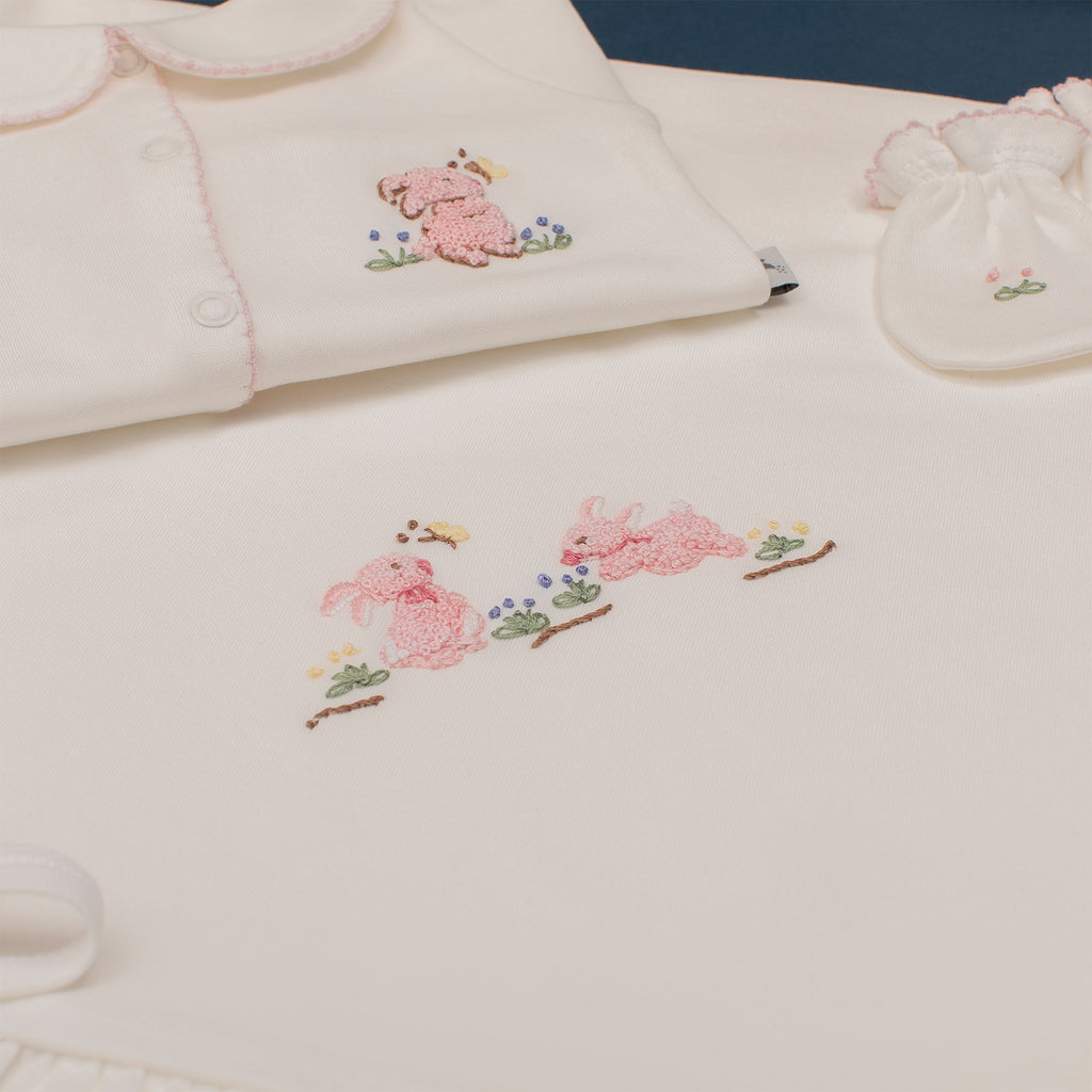 Rabbit Pink Organic Newborn Set