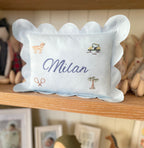 Kişiselleştirilmiş Keten Dilimli Bebek Yastığı