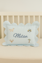 Kişiselleştirilmiş Keten Dilimli Bebek Yastığı