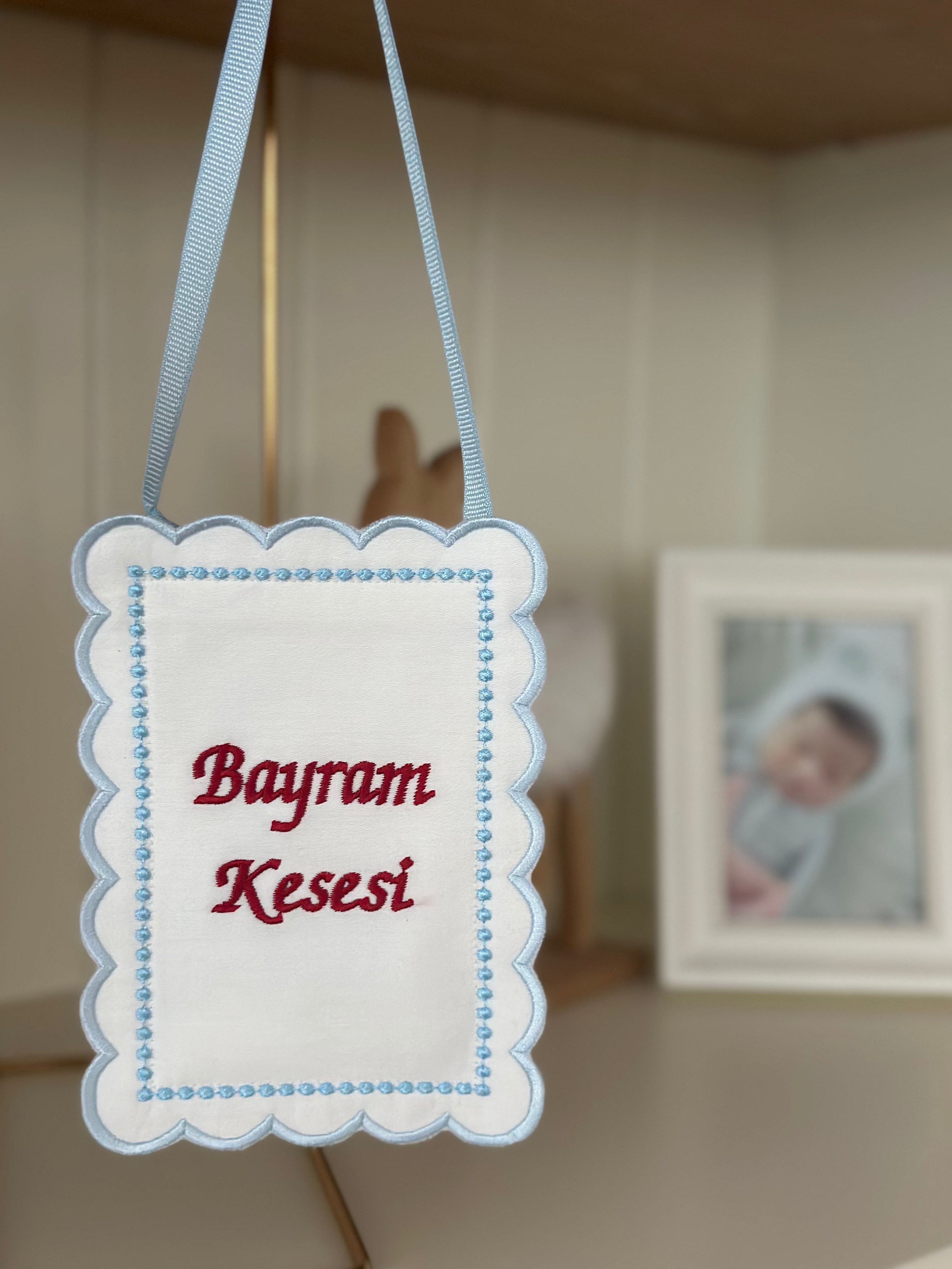 'Bayram Kesesi' Nakışlı Bayram Harçlığı Kesesi