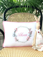 Geometri Model Dekoratif Bebek Yastığı - Pembe