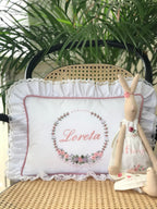 Hydrangea Model Decorative Baby Pillow - Dried Rose