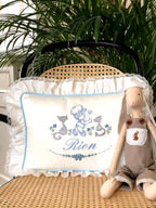 Cat Embroidered Decorative Baby Pillow
