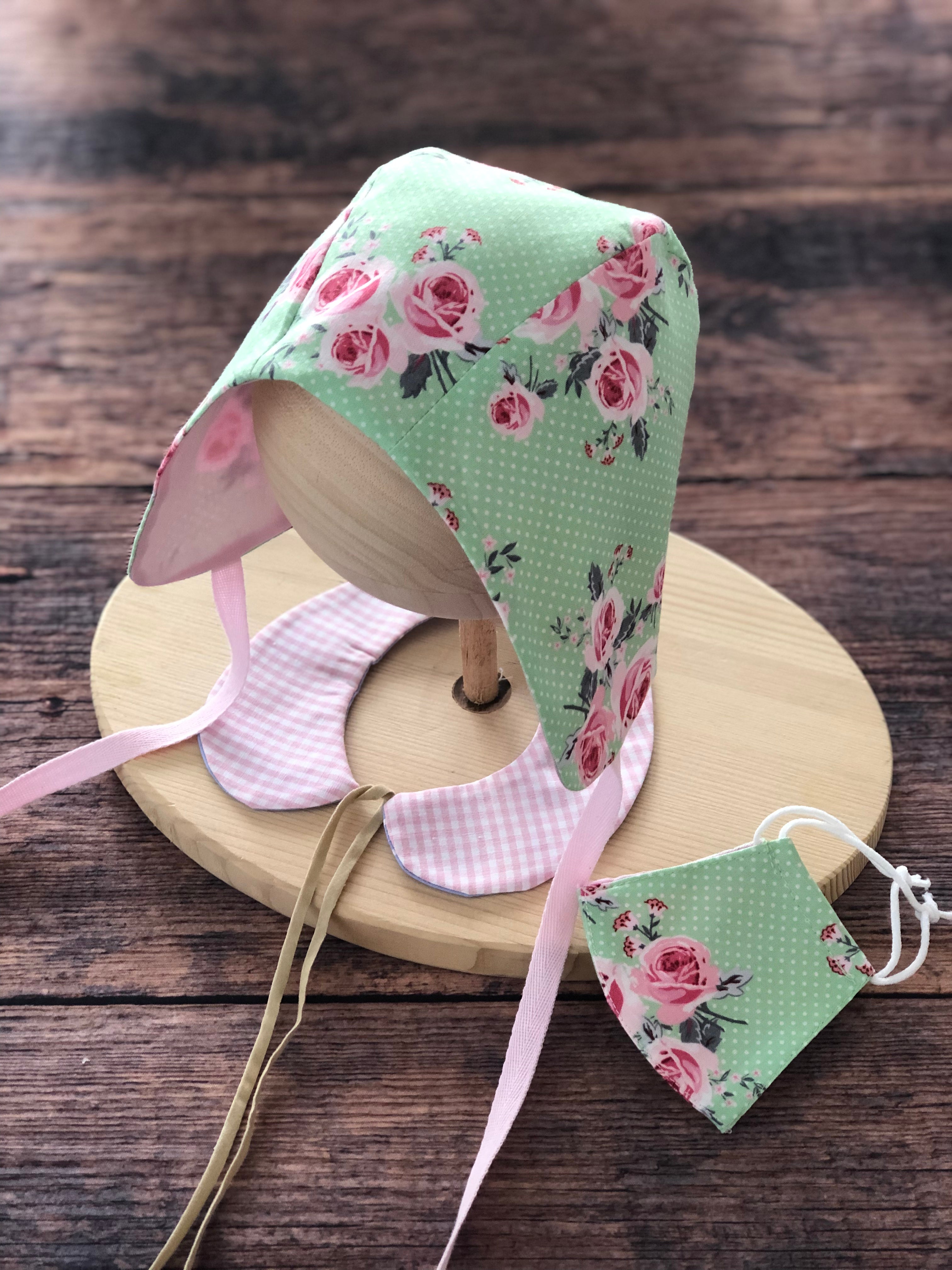 Desenli Yazlık Bebek Bonnet Şapka