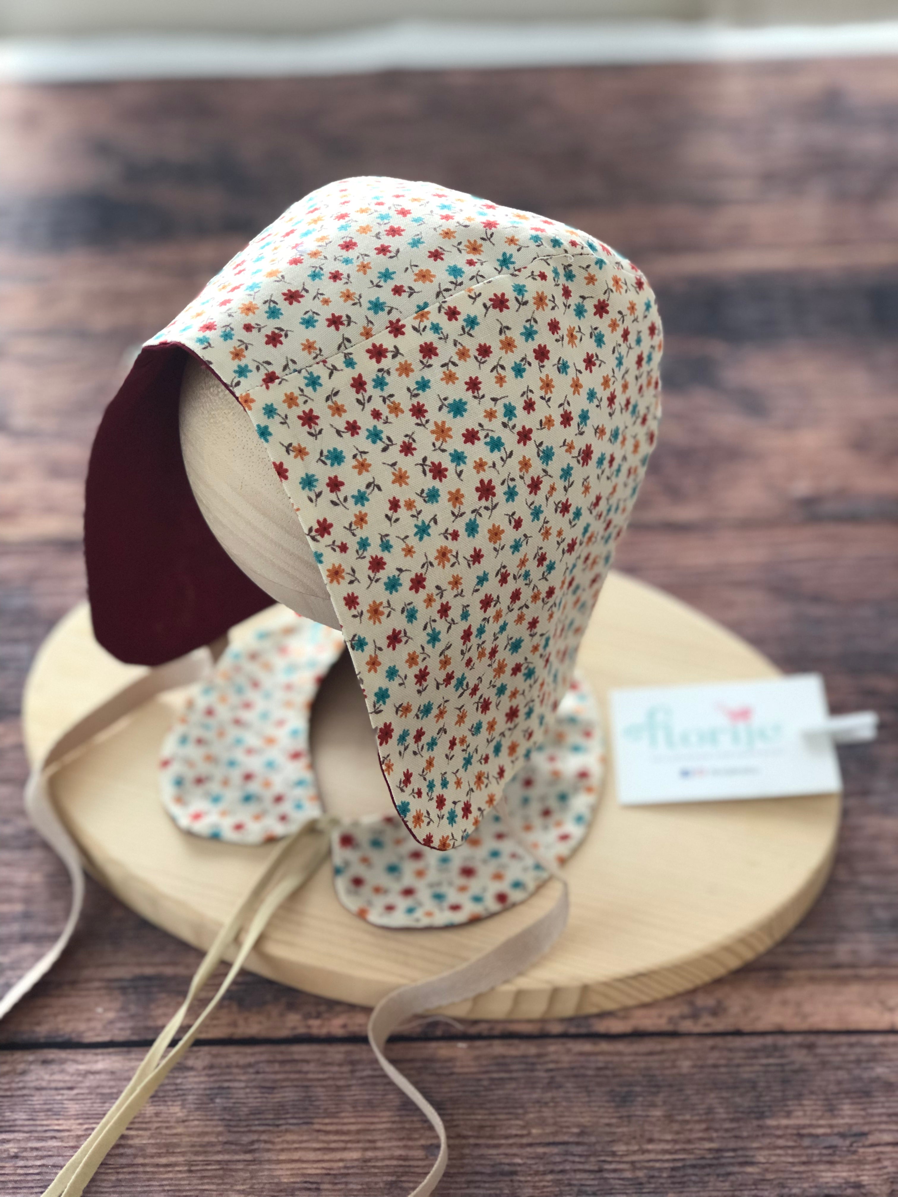 Desenli Yazlık Bebek Bonnet Şapka